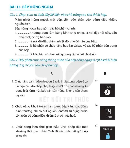 Bài 13: Bếp Hồng Ngoại
