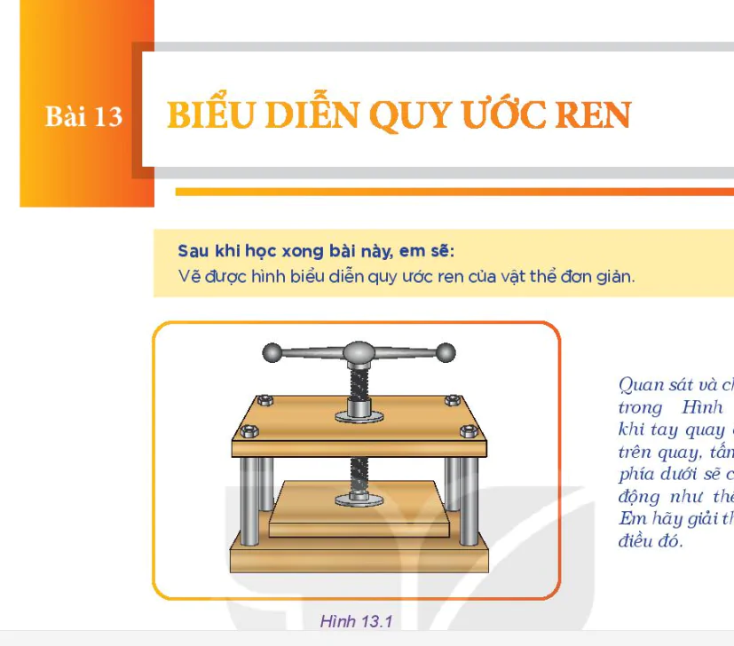 Bài 13: Biểu Diễn Quy Ước Ren