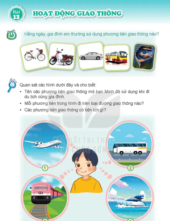 Bài 13: HOẠT ĐỘNG GIAO THÔNG