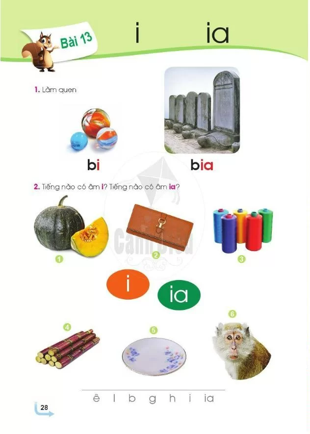 Bài 13: i    ia