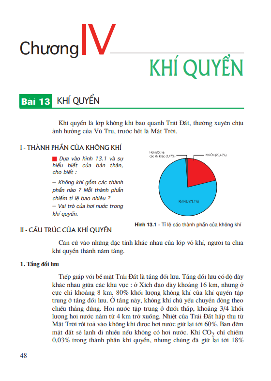 Bài 13: Khí quyển