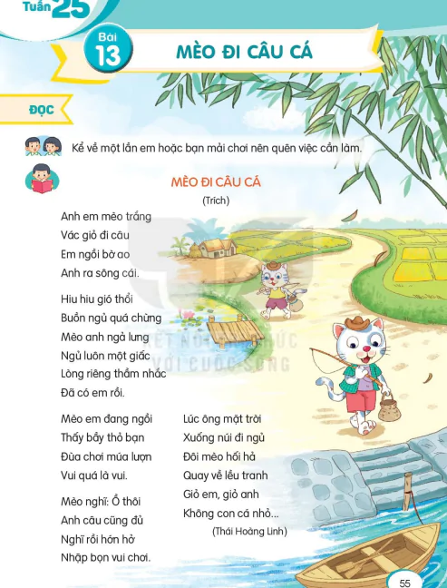 Bài 13: Mèo đi câu cá