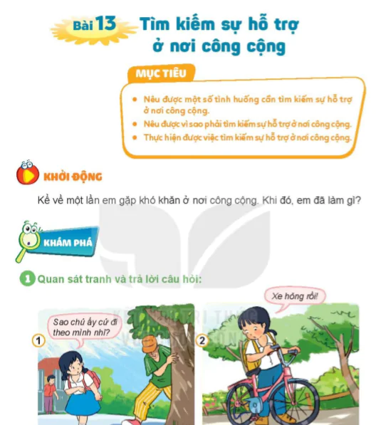 Bài 13: Tìm kiếm sự hỗ trợ ở nơi công cộng