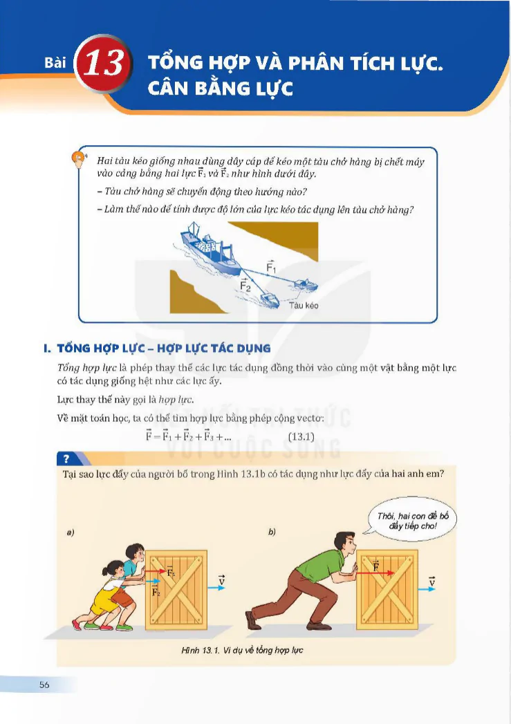 Bài 13: Tổng hợp và phân tích lực. Cân bằng lực