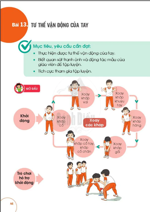 BÀI 13: TƯ THẾ VẬN ĐỘNG CỦA TAY