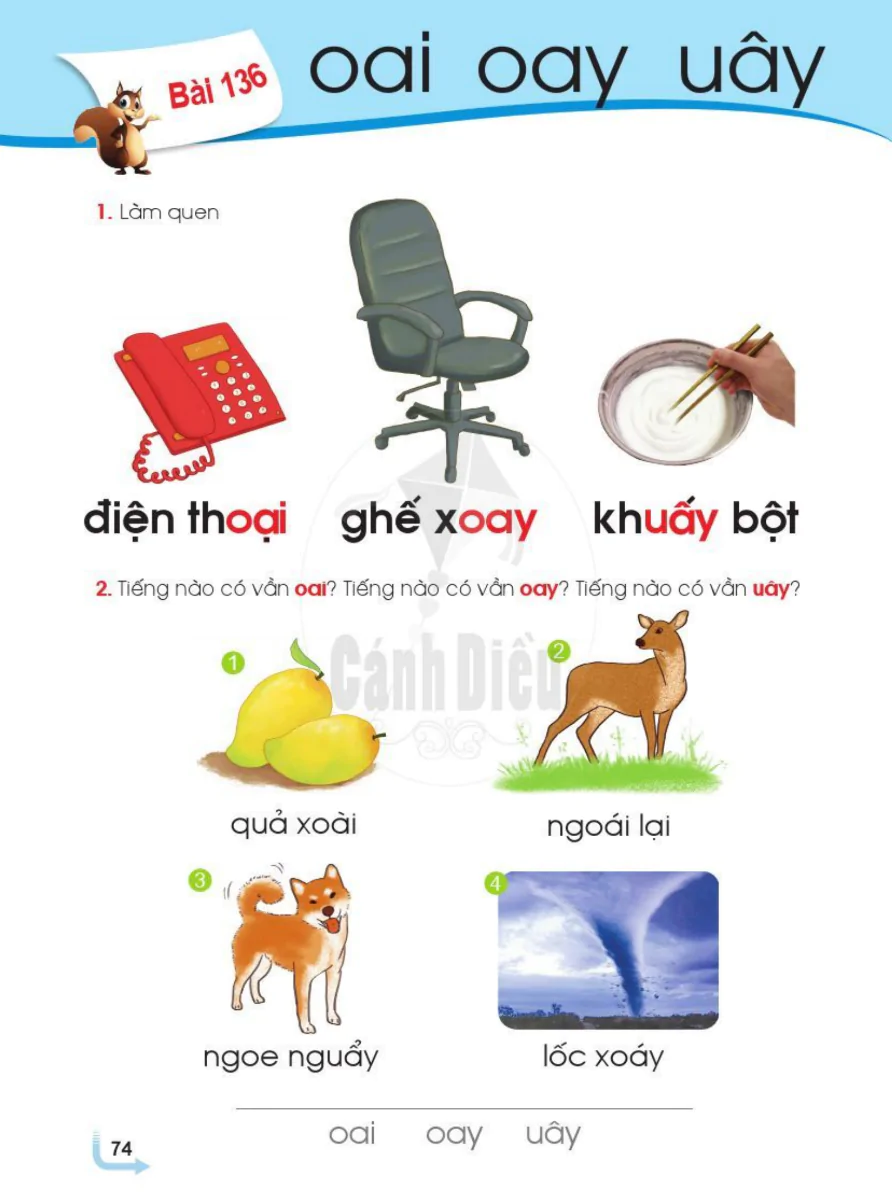 Bài 136: oai oay uây