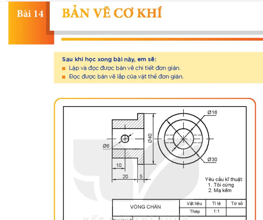 Bài 14: Bản Vẽ Cơ Khí