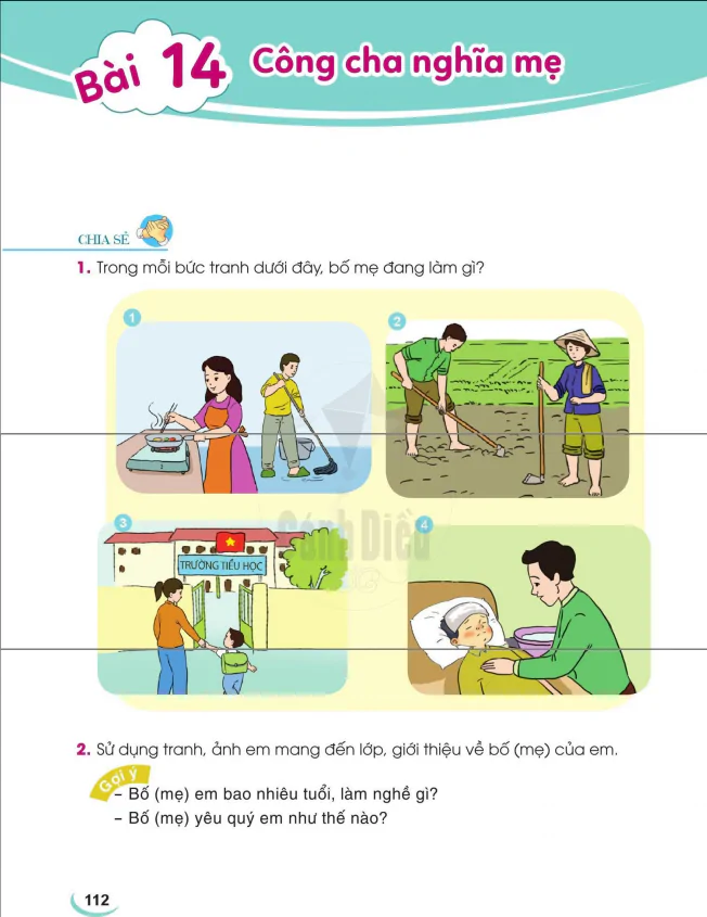 BÀI 14: CÔNG CHA NGHĨA MẸ 