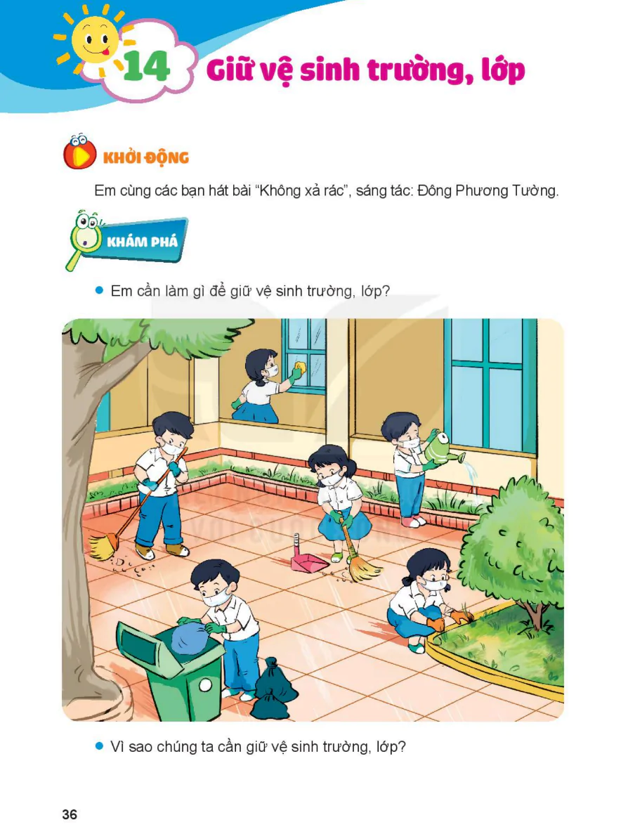 Bài 14: Giữ Vệ Sinh Trường, Lớp