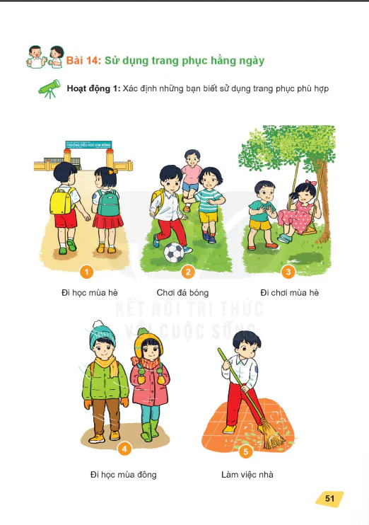 Bài 14: Sử dụng trang phục hằng ngày