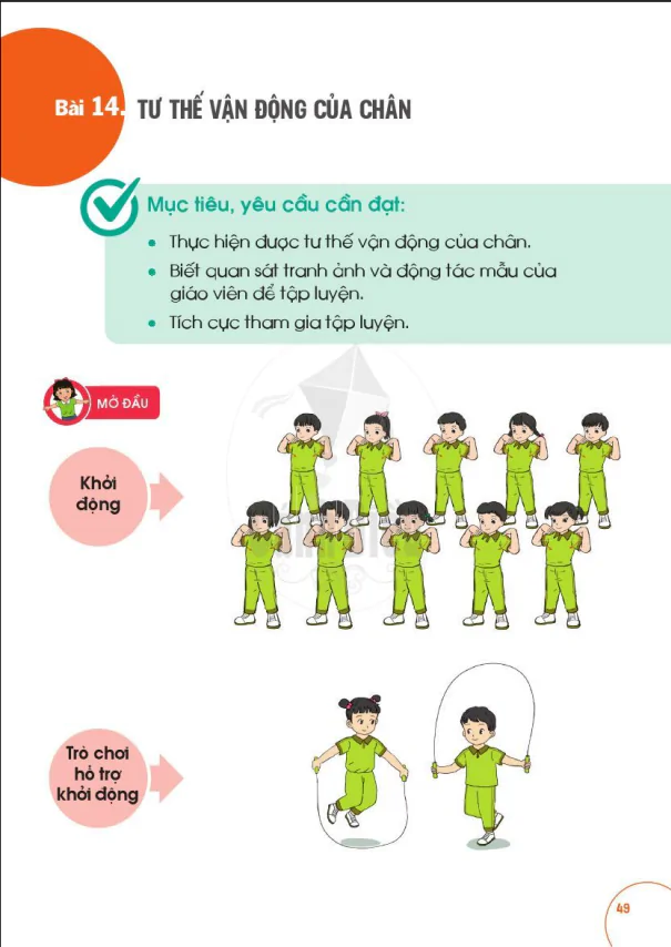 BÀI 14: TƯ THẾ VẬN ĐỘNG CỦA CHÂN