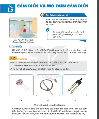 Bài 15: Cảm biến và mô đun cảm biến