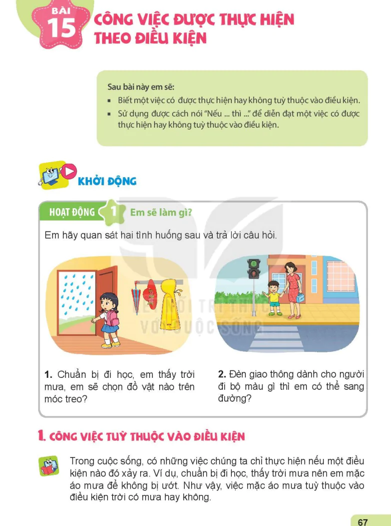 Bài 15: Công Việc Được Thực Hiện Theo Điều Kiện