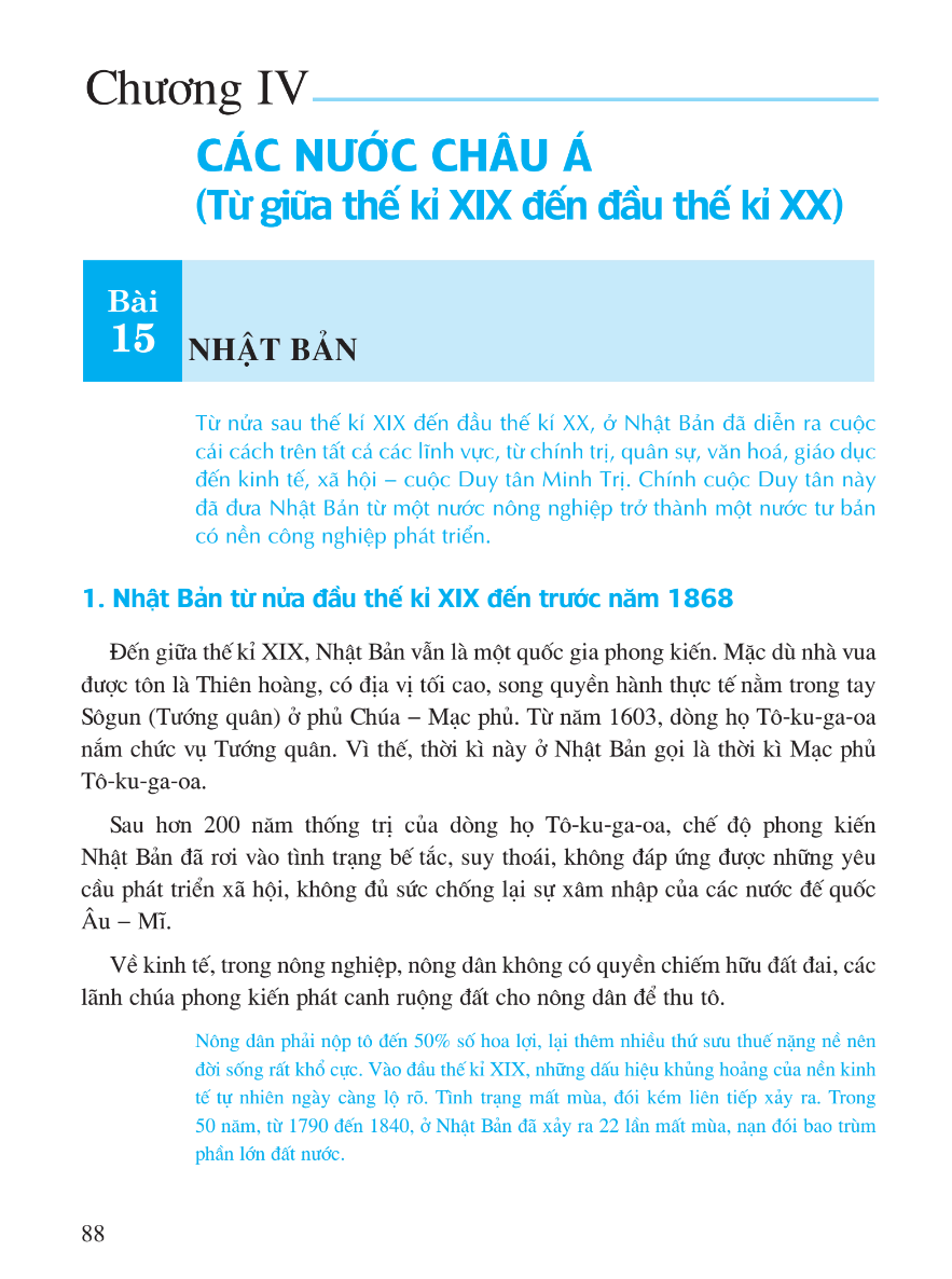 Bài 15: Nhật Bản