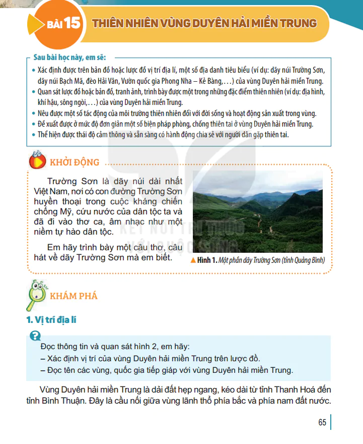Bài 15: Thiên Nhiên Vùng Duyên Hải Miền Trung