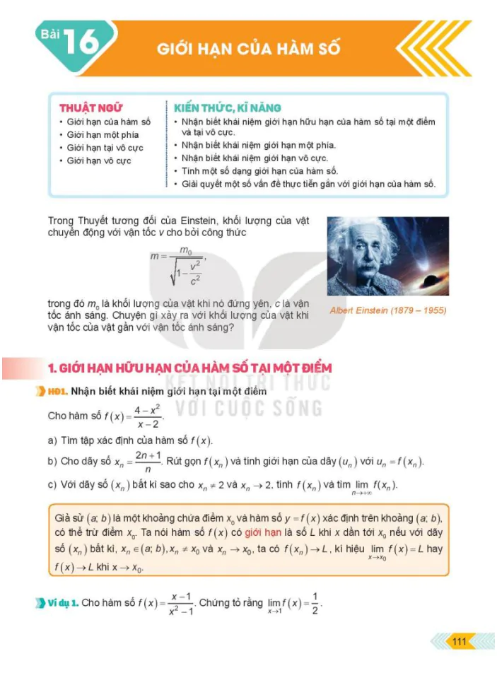 Bài 16: Giới hạn của hàm số