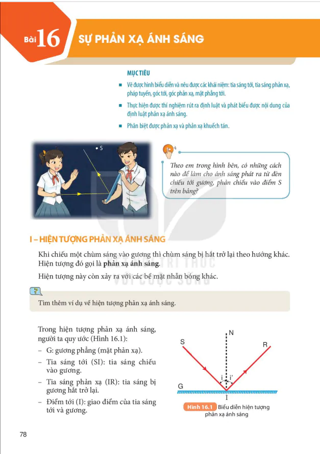 Bài 16: SỰ PHẢN XẠ ÁNH SÁNG