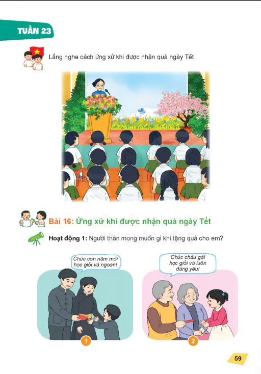 Bài 16: Ứng xử khi được nhận quà ngày Tết