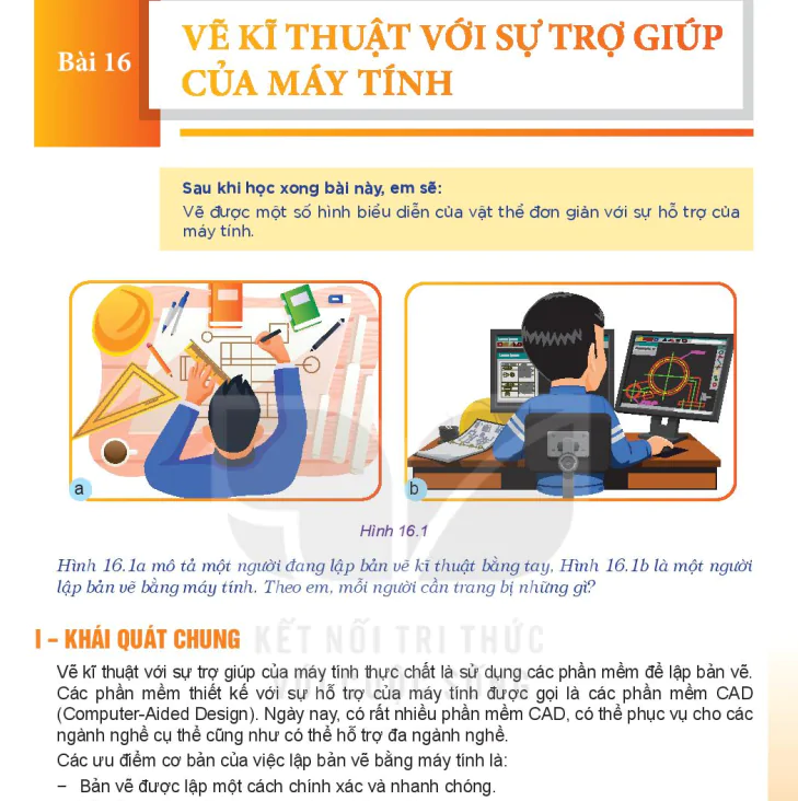 Bài 16: Vẽ Kĩ Thuật Với Sự Trợ Giúp Của Máy Tính