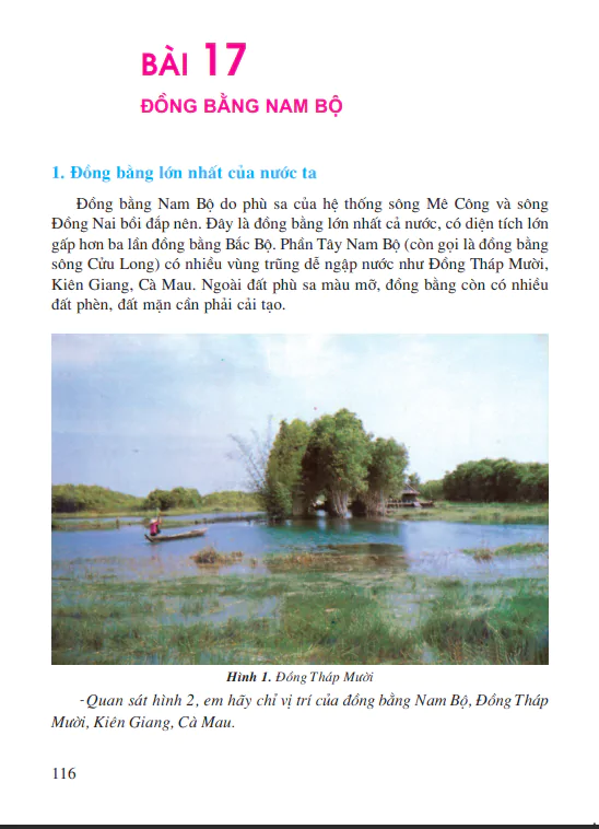 Bài 17: Đòng bằng Nam Bộ