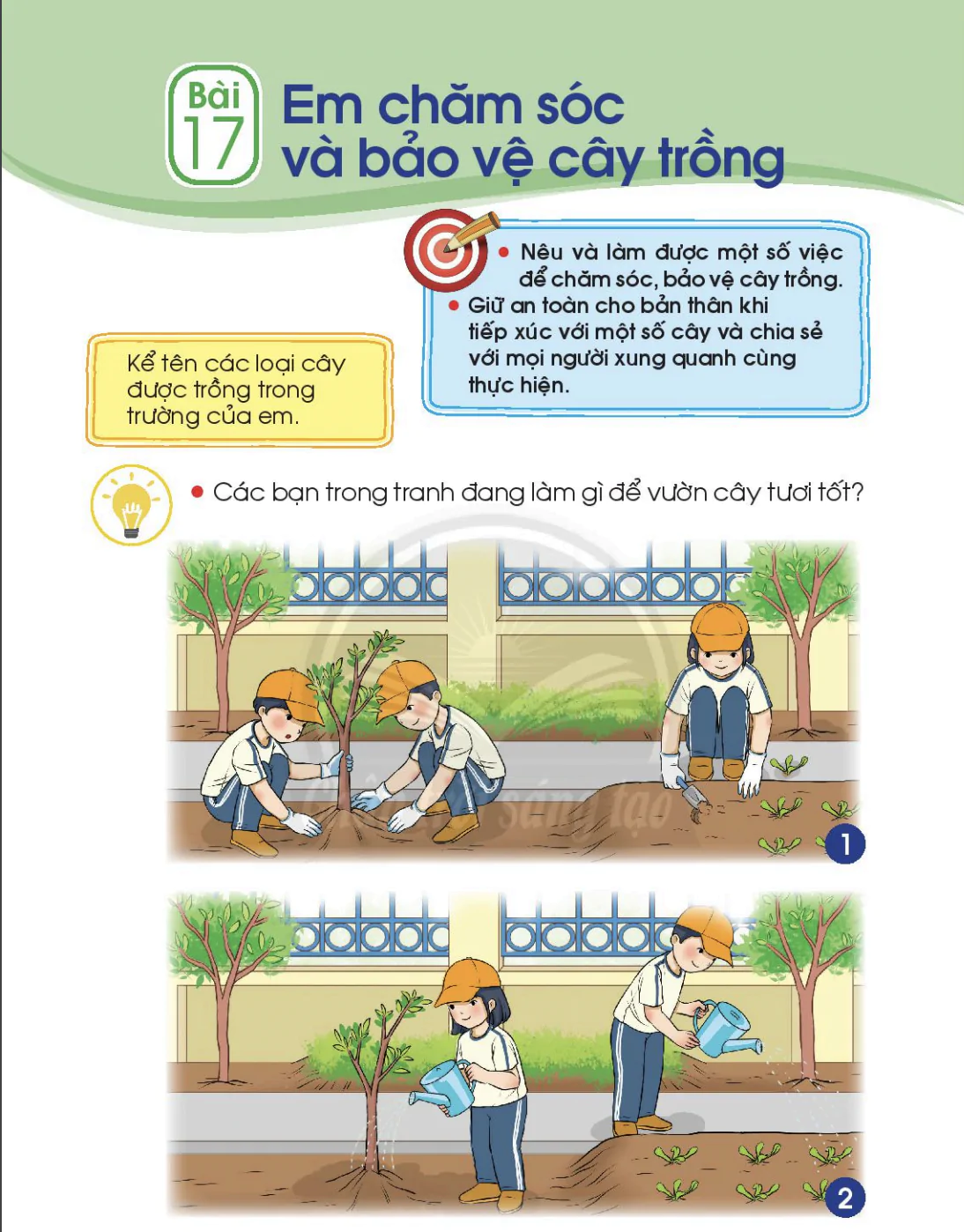 Bài 17: Em chăm sóc và bảo vệ cây trồng