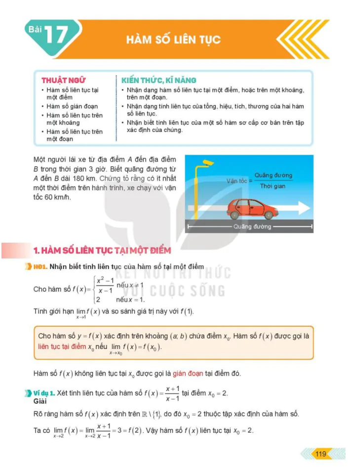 Bài 17: Hàm số liên tục