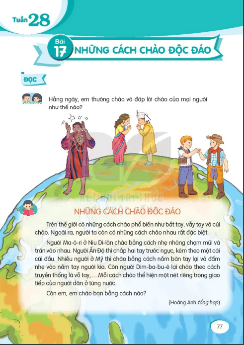 Bài 17: NHỮNG CÁCH CHÀO ĐỘC ĐÁO