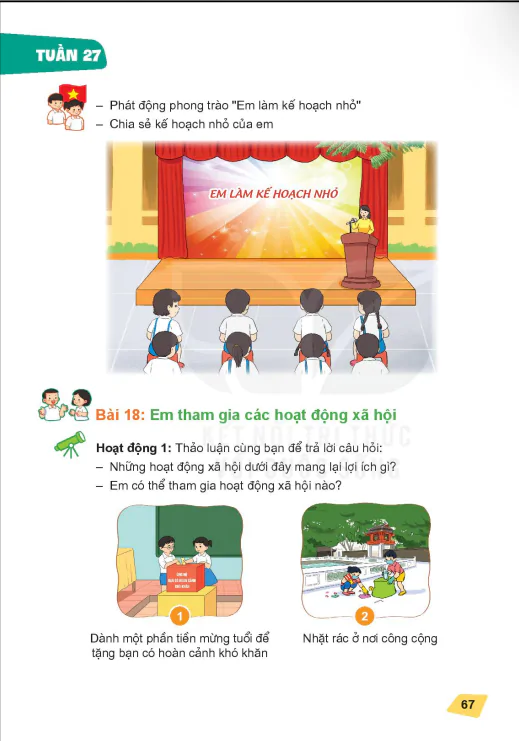 Bài 18: Em tham gia các hoạt động xã hội