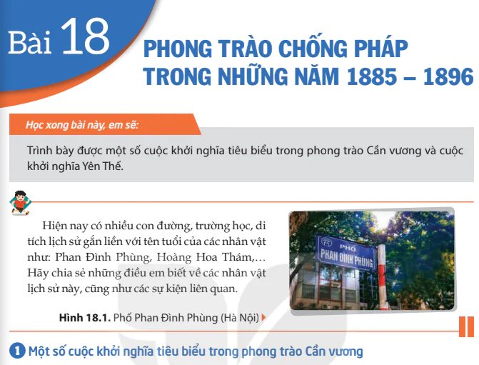 Bài 18: Phong trào chống Pháp trong những năm 1885 - 1896