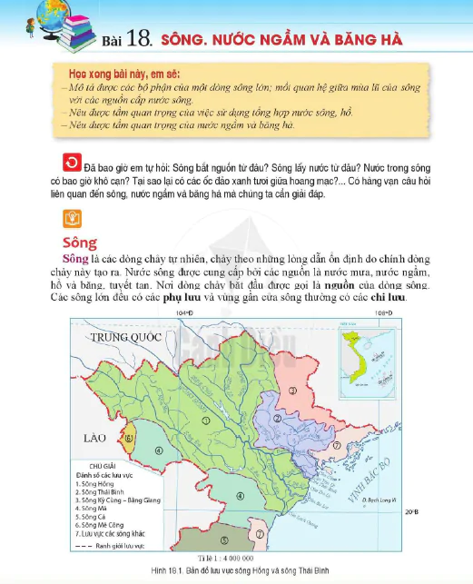 Bài 18. Sông. Nước ngầm và băng hà