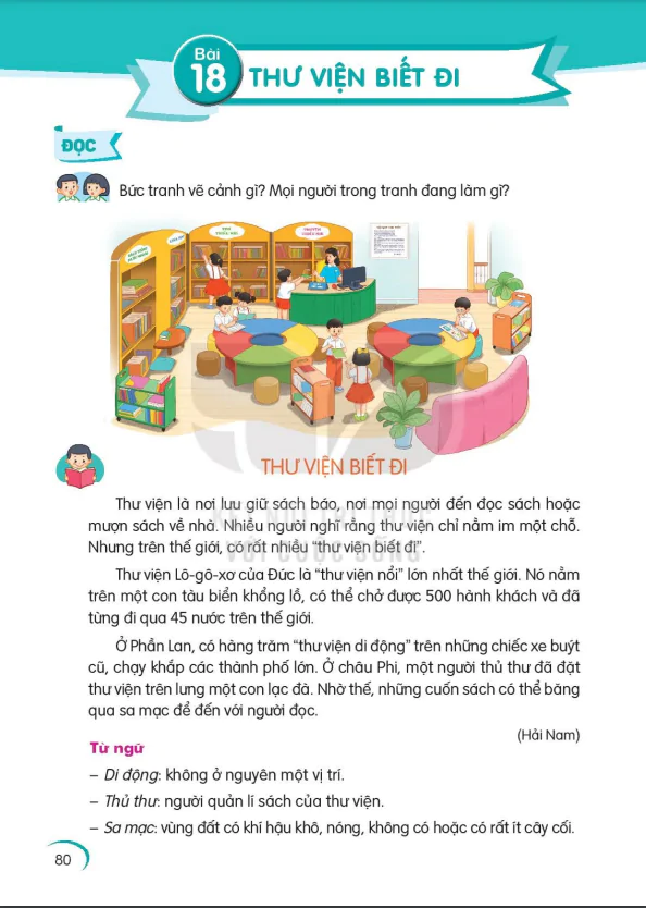 Bài 18: THƯ VIỆN BIẾT ĐI