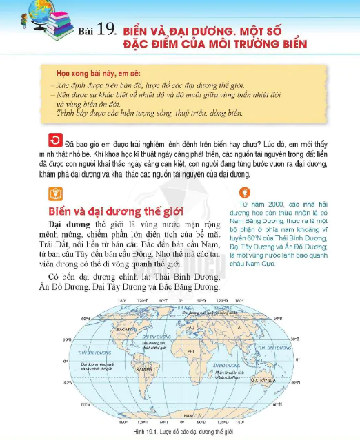 Bài 19. Biển và đại dương. Một số đặc điểm của môi trường biển