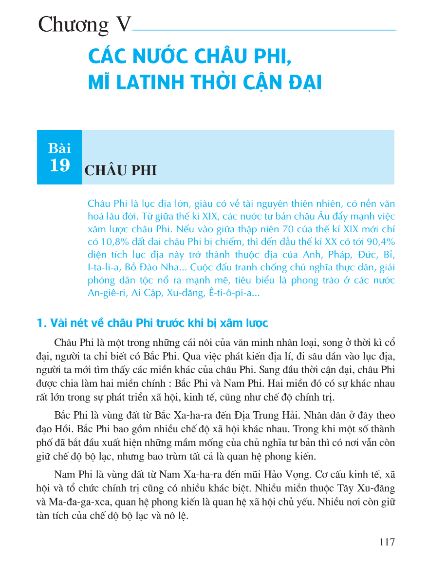 Bài 19: Châu Phi