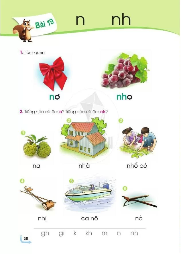 Bài 19: Chữ n, nh
