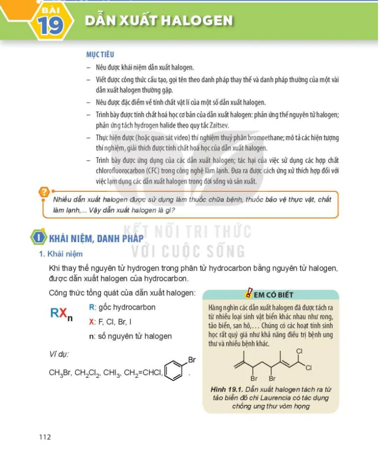 Bài 19: Dẫn xuất halogen