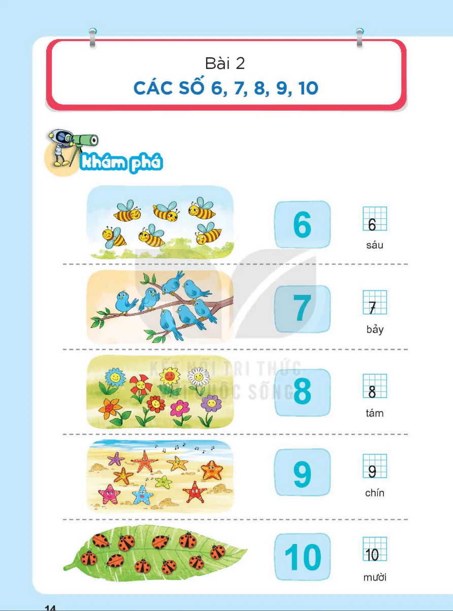 Bài 2: Các Số 6, 7, 8, 9, 10