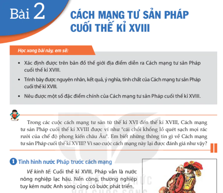 Bài 2: Cách mạng tư sản Pháp cuối thế kỉ XVIII