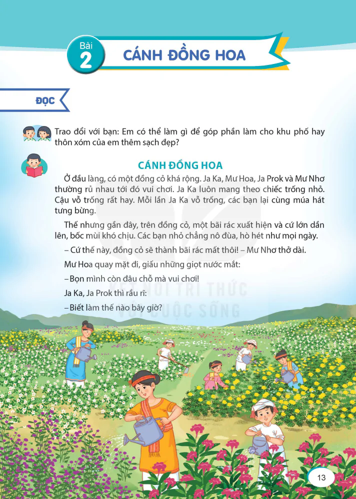 Bài 2: Cánh Đồng Hoa