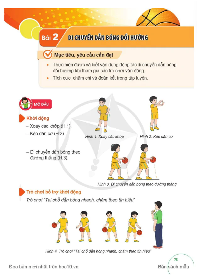 BÀI 2: DI CHUYỂN BẰNG BÓNG ĐỔI HƯỚNG