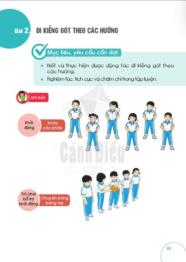 BÀI 2: ĐI KIỄNG GÓT THEO CÁC HƯỚNG