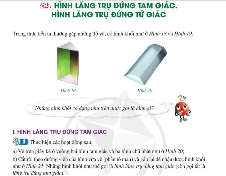 Bài 2: Hình lăng trụ đứng tam giác. Hình lăng trụ đứng tứ giác