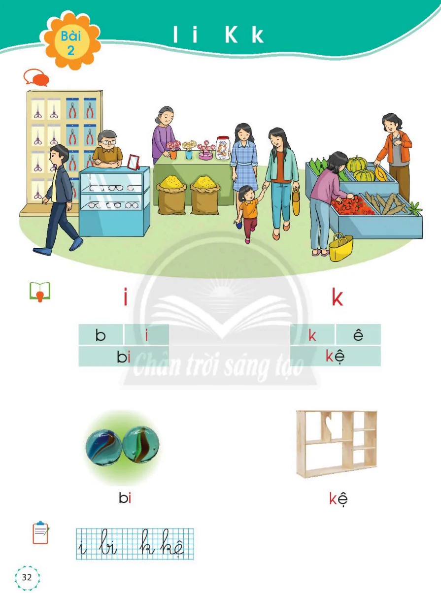 Bài 2: I i K k