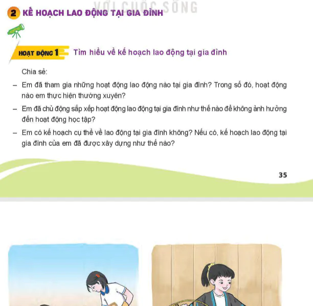 Bài 2: Kế hoạch lao động tại gia đình