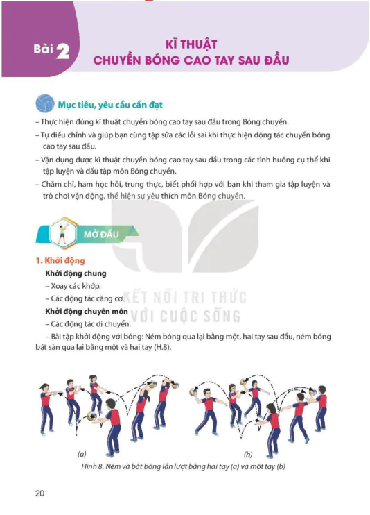 Bài 2: KĨ THUẬT CHUYỀN BÓNG CAO TAY SAU ĐẦU