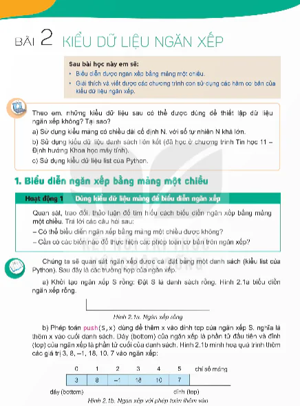 Bài 2: Kiểu Dữ Liệu Ngăn Xếp