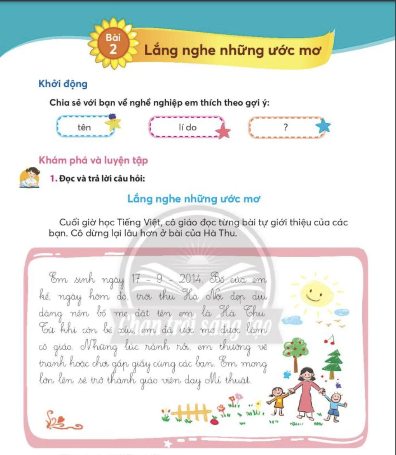 Bài 2: Lắng nghe những ước mơ