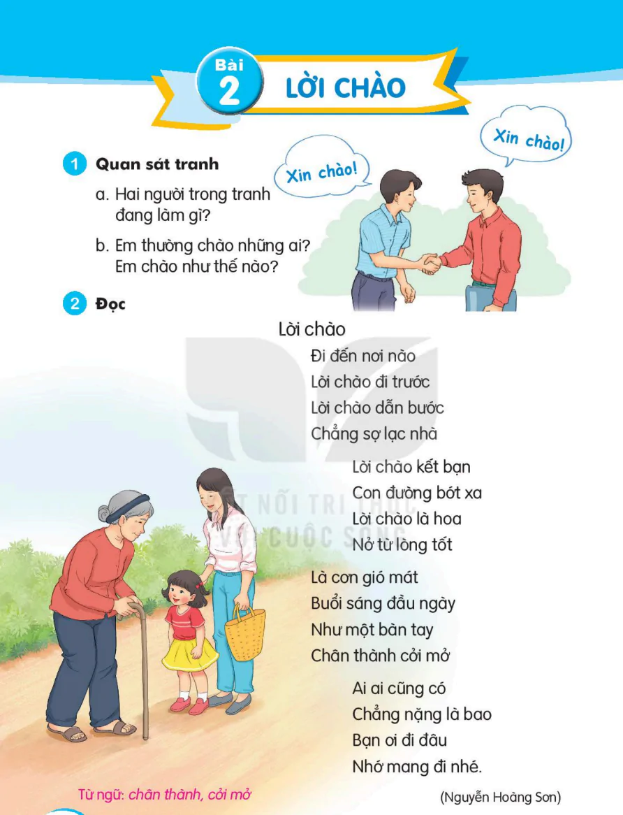 Bài 2: Lời Chào