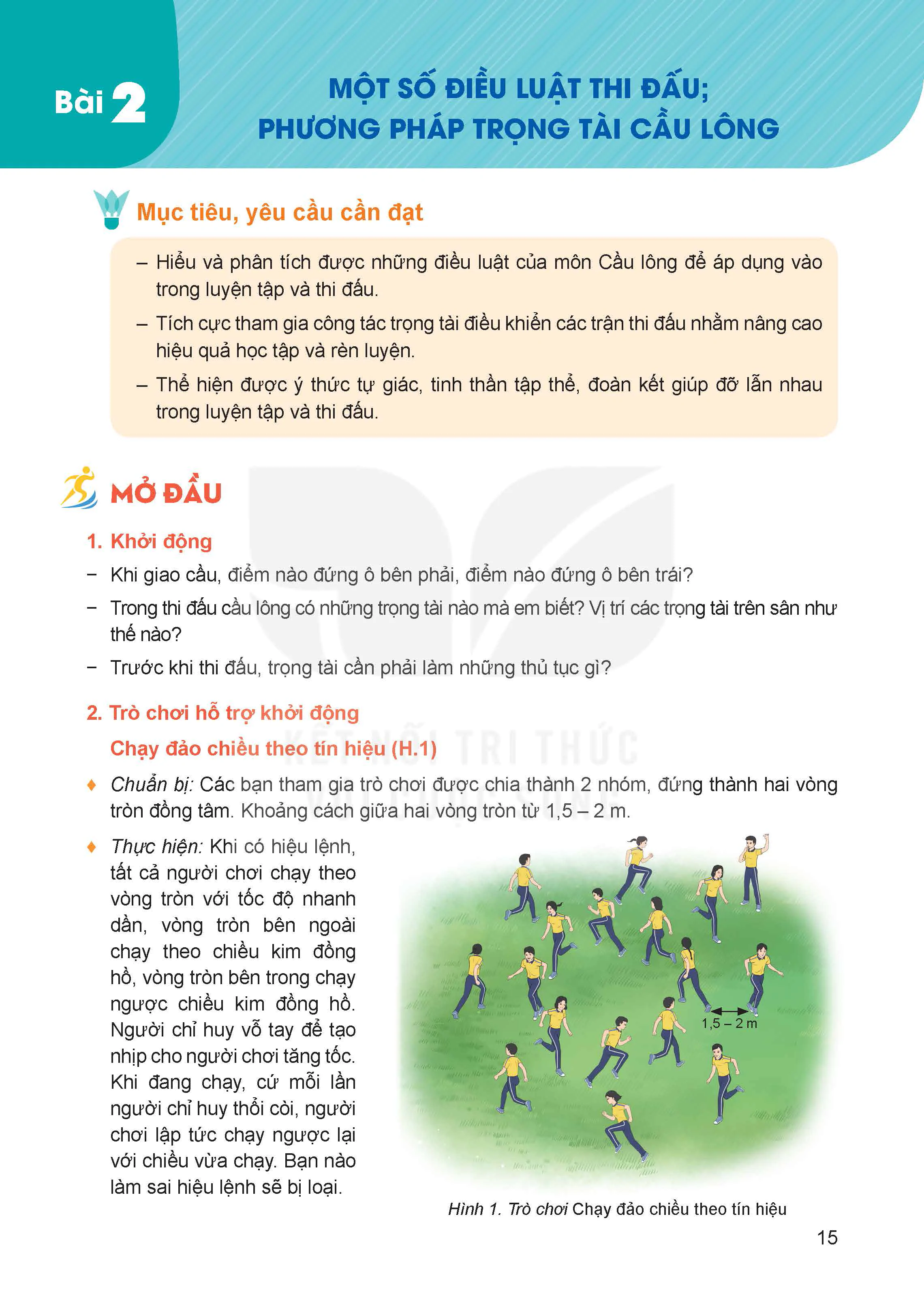 Bài 2. Một số điều luật thi đấu; Phương pháp trọng tài cầu lông