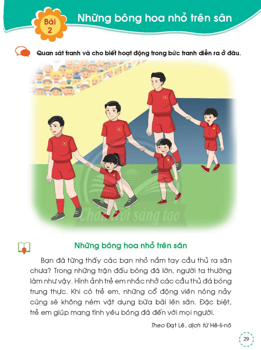 Bài 2: Những Bông Hoa Nhỏ Trên Sân