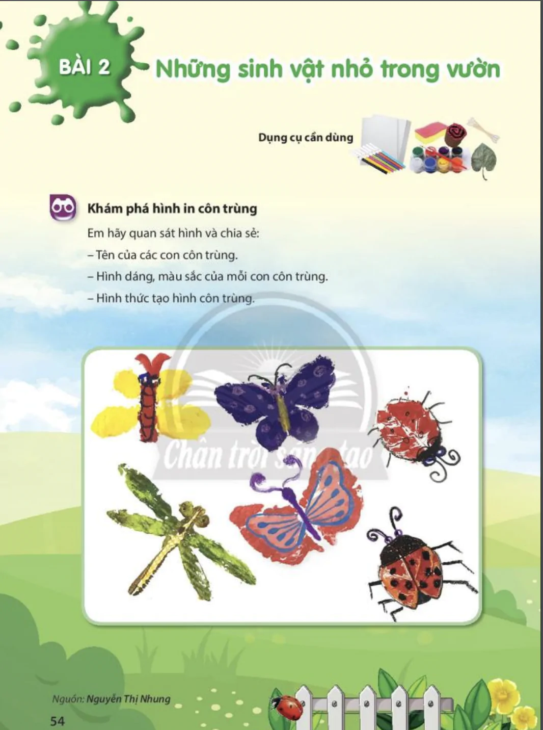Bài 2: Những sinh vật nhỏ trong vườn